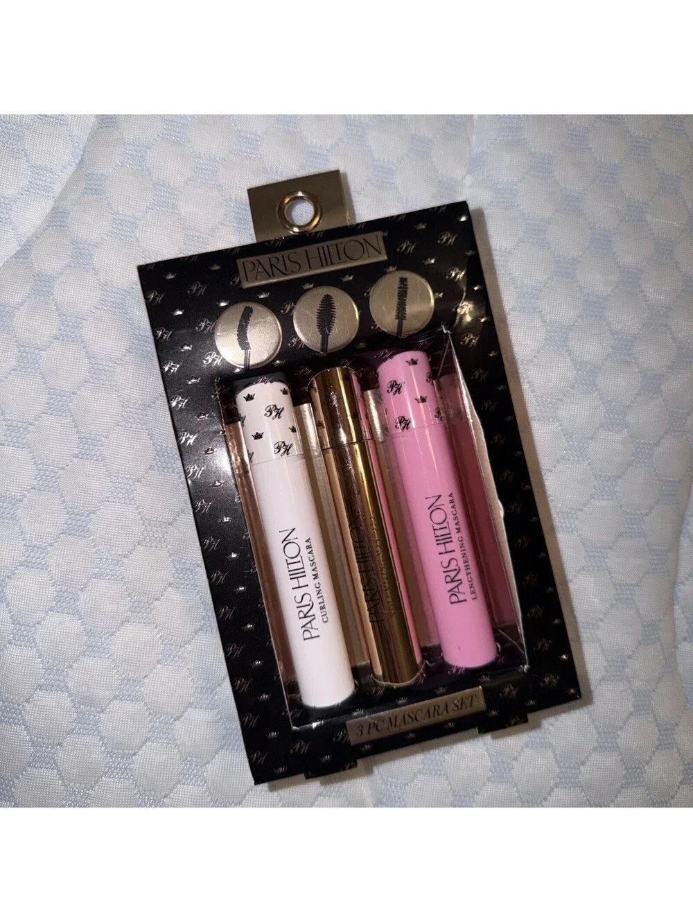 Paris Hilton 3-Piece Mascara Set Curling Volumizing Lengthening Mascara Gift Set